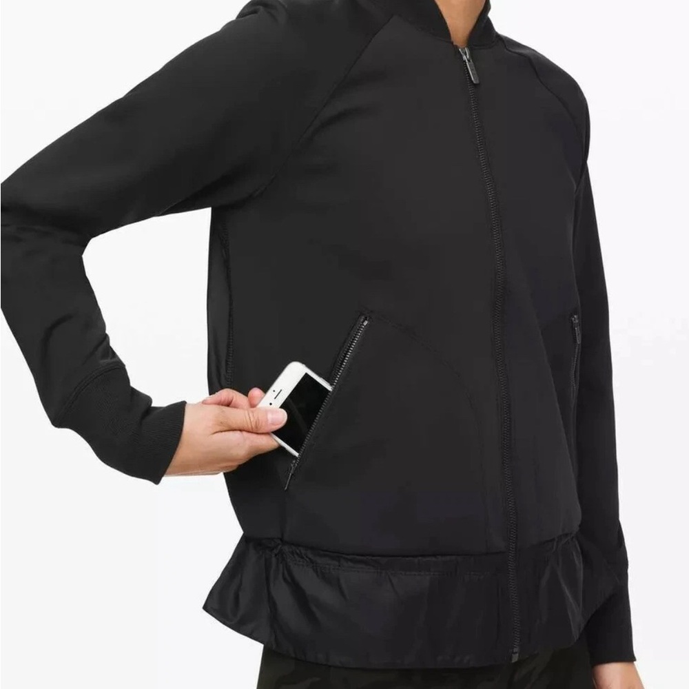 Lululemon Women's Black Bomber light Jacket size M